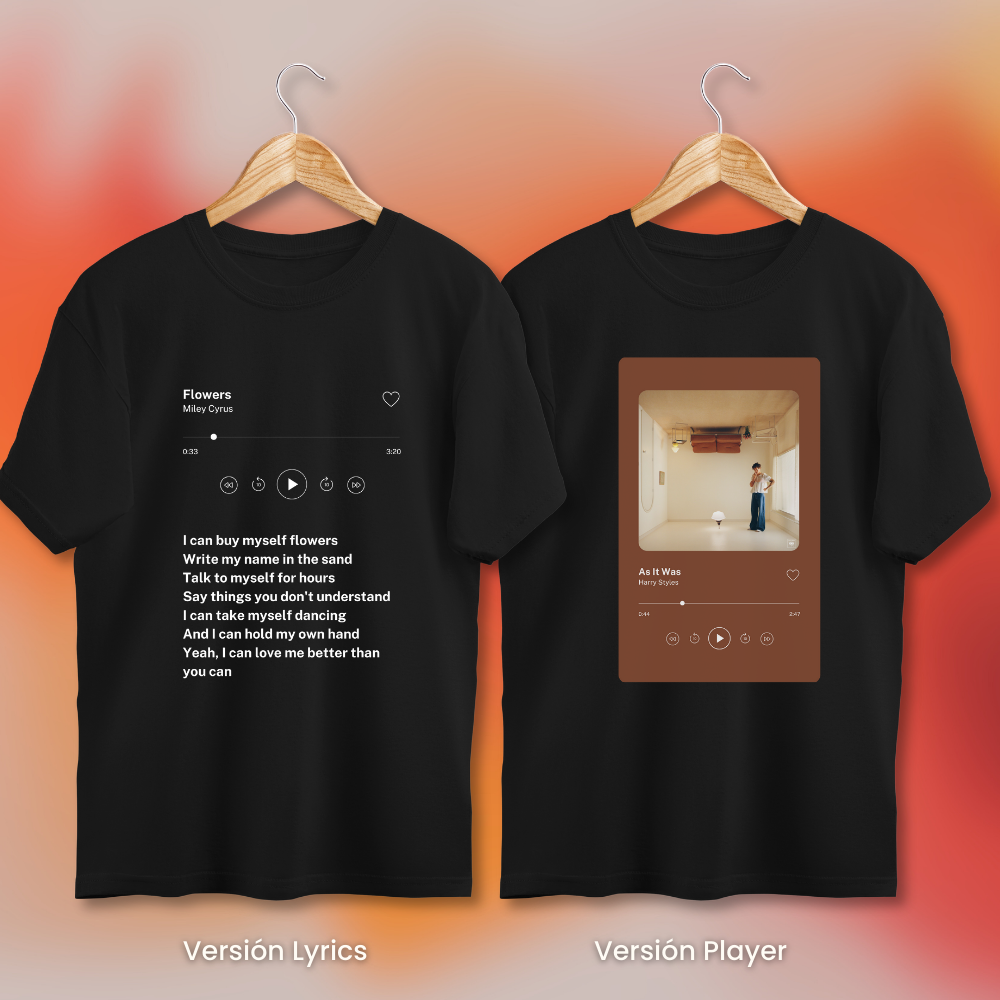 Camiseta Canción Favorita 🎶✨