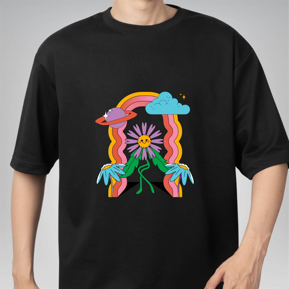 Camiseta Cosmic Bloom 🌸✨